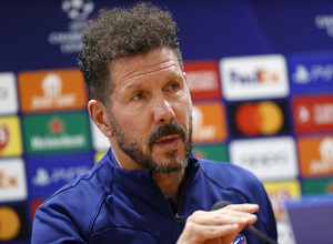 Simeone en rueda de prensa Lazio-Atleti