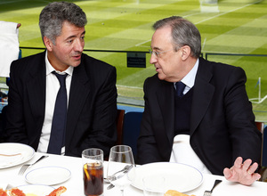 temporada 13/14. Comida de directivas Real Madrid-Atlético Restaurante Puerta 57