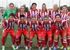 Temporada 2013-2014. Once del Atlético de Madrid Féminas ante el Espanyol