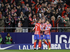 Temp. 24-25 | Atlético de Madrid - Sevilla | celebración gol De Paul