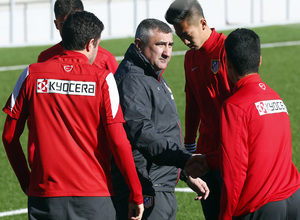 temporada 13/14. Entrenamiento en la Ciudad deportiva de Majadahonda. Atlético C