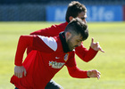 temporada 13/14. Entrenamiento en la Ciudad deportiva de Majadahonda. Villa corriendo