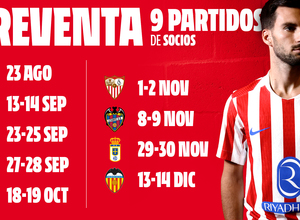 Preventa socios 9 partidos
