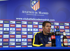 temporada 13/14. rueda de prensa de Diego Pablo Simeone en el estadio Vicente Calderón