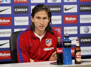 Temporada 13/14. Rueda de prensa. Filipe Luis