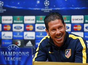 TEMPORADA 2013/14. UEFA Champions League. Rueda de prensa Simeone 