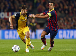 Temporada 13/14. F.C. Barcelona - Atlético de Madrid. Ida cuartos. Champions.