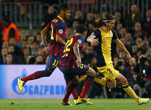 Temporada 13/14. F.C. Barcelona - Atlético de Madrid. Ida cuartos. Champions.