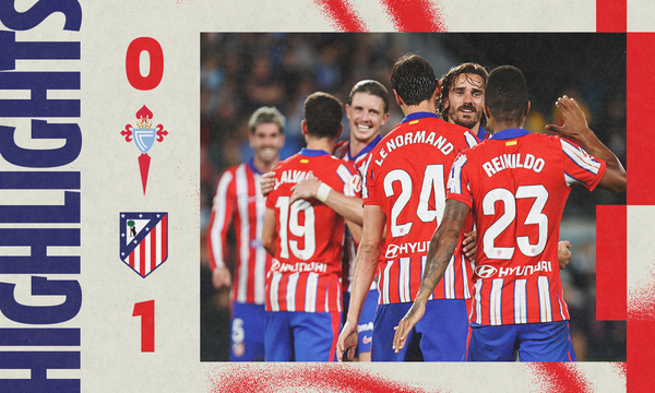 Resumen del Celta 0-1 Atlético de Madrid