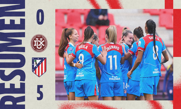 Goleada del Atleti Femenino en Las Gaunas
